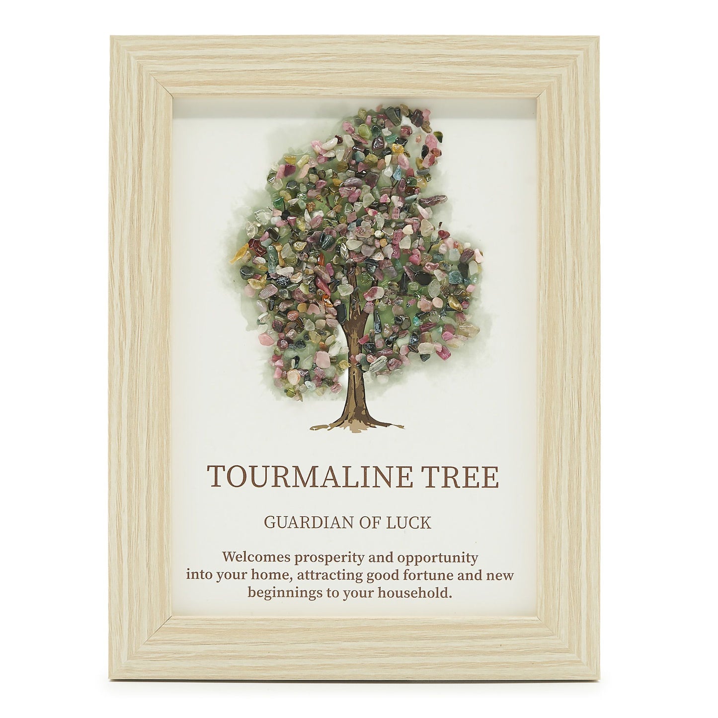 Edelsteinbild Lebensbaum – Turmalin | 20x14,7 cm