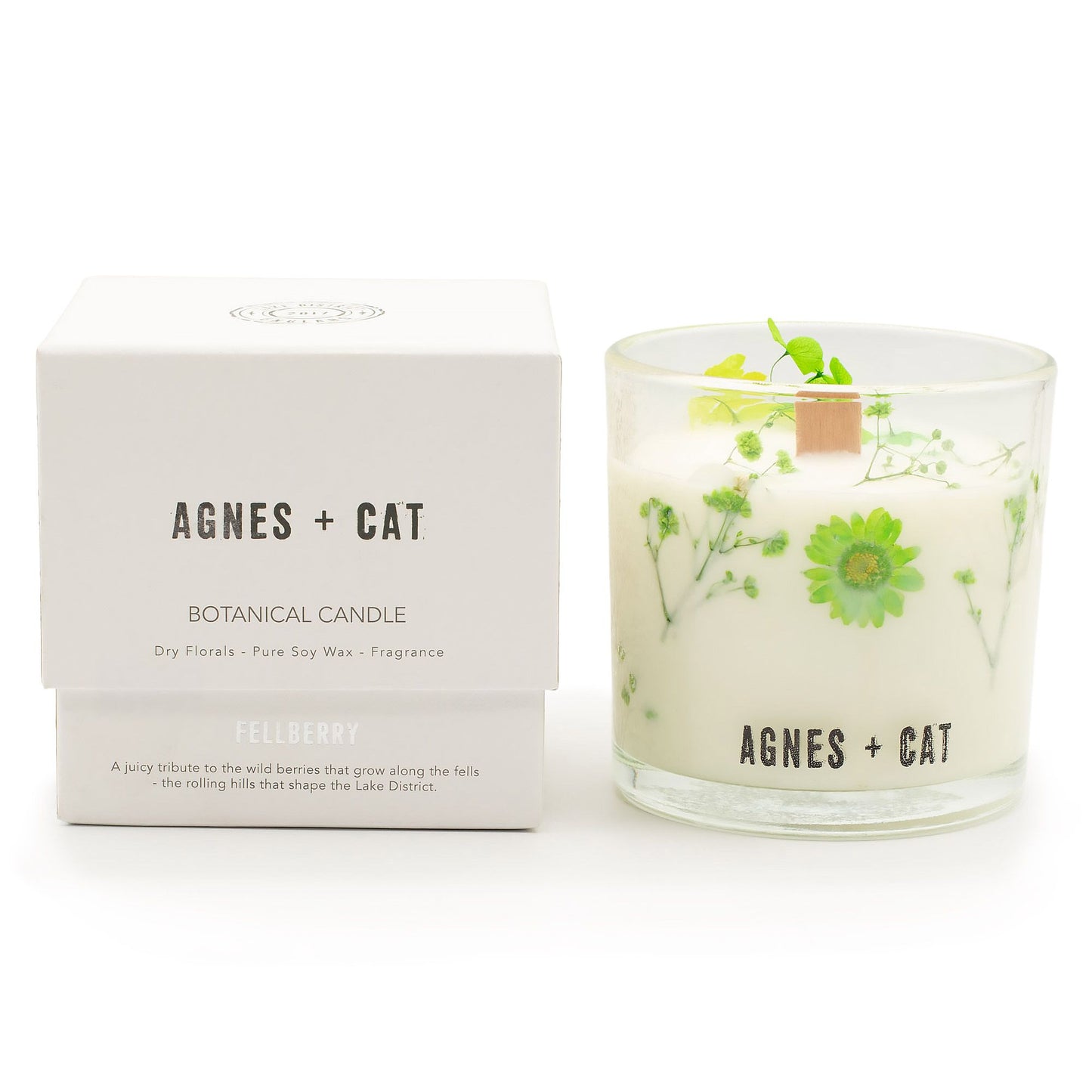 Agnes + Cat Botanische Sojakerze – Fellberry | Beeren & Vanille Duft