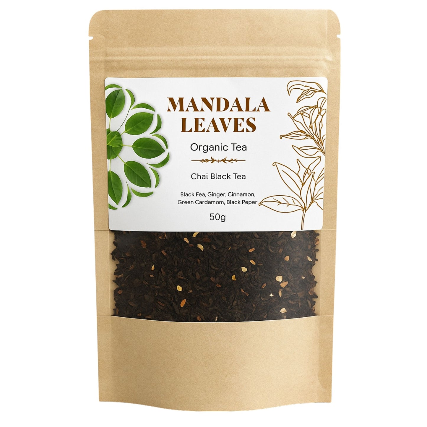 50g Bio Chai Schwarztee – Kardamom, Zimt & Gewürze | Organic Chai