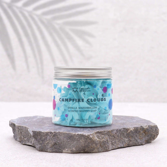Marshmallow Schlagseife 120g – vegane Whipped Soap mit süßem Marshmallow-Duft