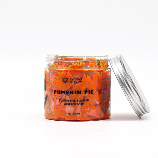 Pumpkin Pie Schlagseife 120g – vegane Whipped Soap mit würzigem Kürbiskuchen-Duft