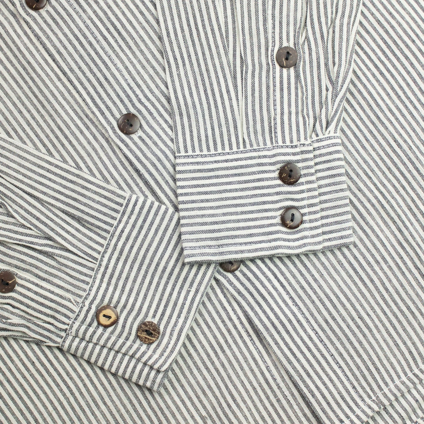 Nomad Sari Grandad Shirt – Grey Stone – Größe L