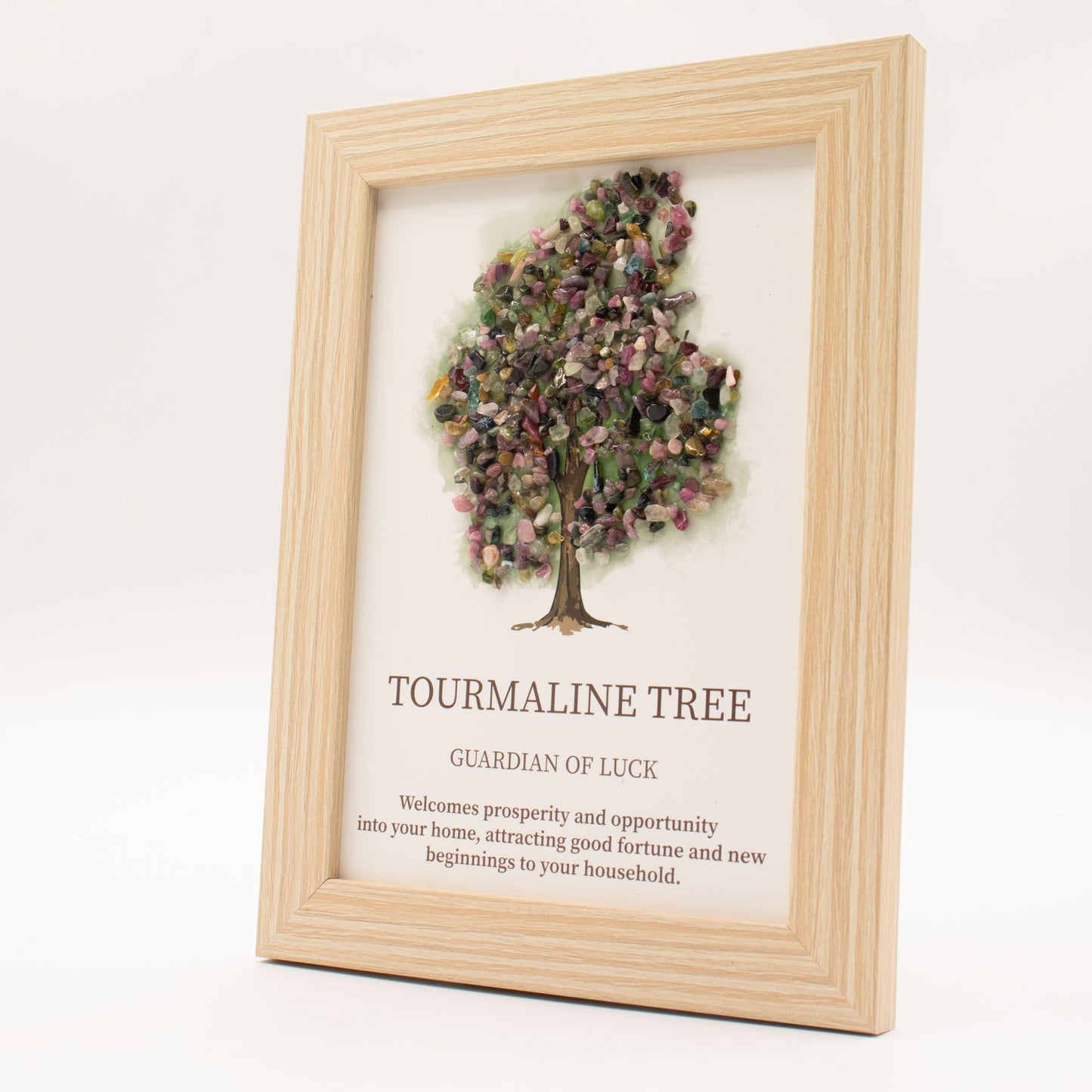 Edelsteinbild Lebensbaum – Turmalin | 20x14,7 cm