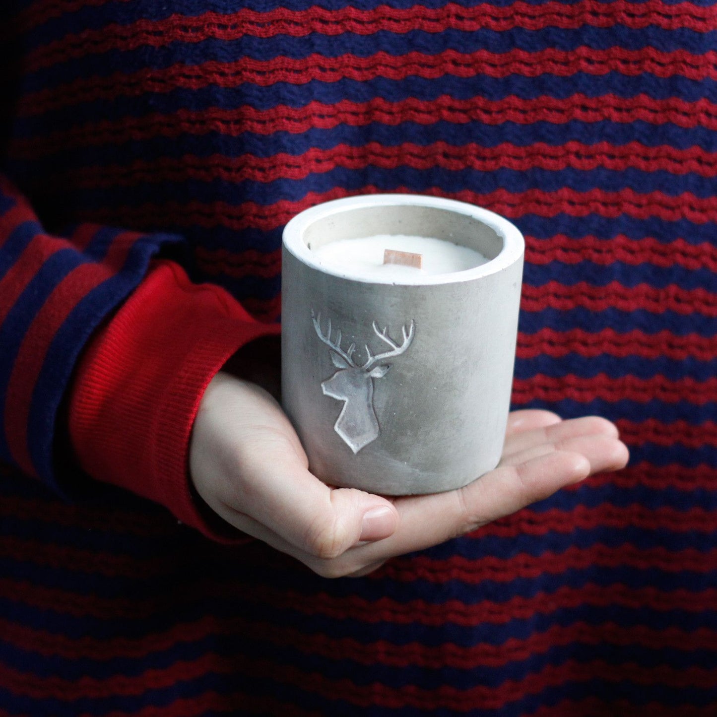 Med Concrete Soy Candle – Purple Fig & Cassis | Sojakerze im Betonbehälter