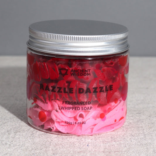 Razzle Dazzle Schlagseife 120g – vegane Whipped Soap mit fruchtig-prickelndem Duft