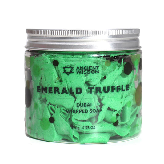 Dubai Emerald Truffle Schlagseife 120g – vegane Whipped Soap mit luxuriösem Duft