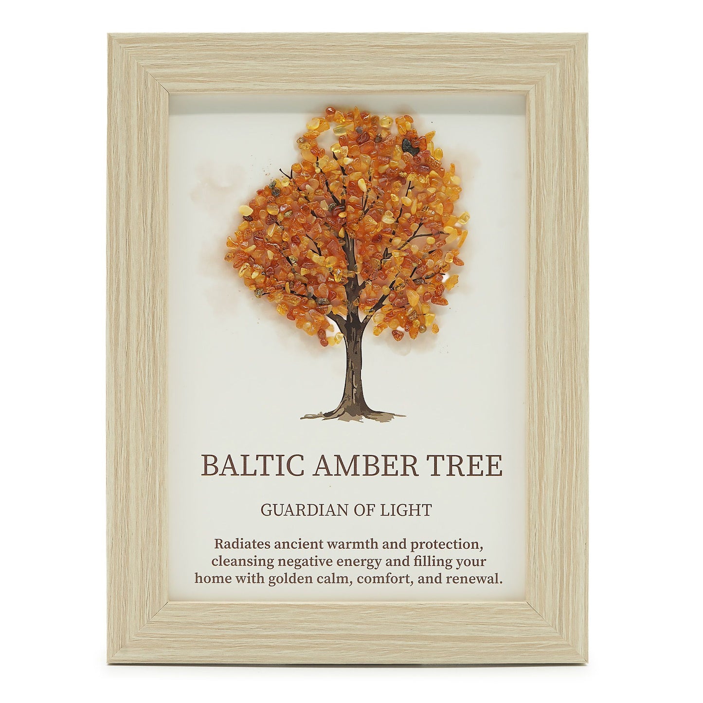 Edelsteinbild Lebensbaum – Baltischer Bernstein | 20x14,7 cm