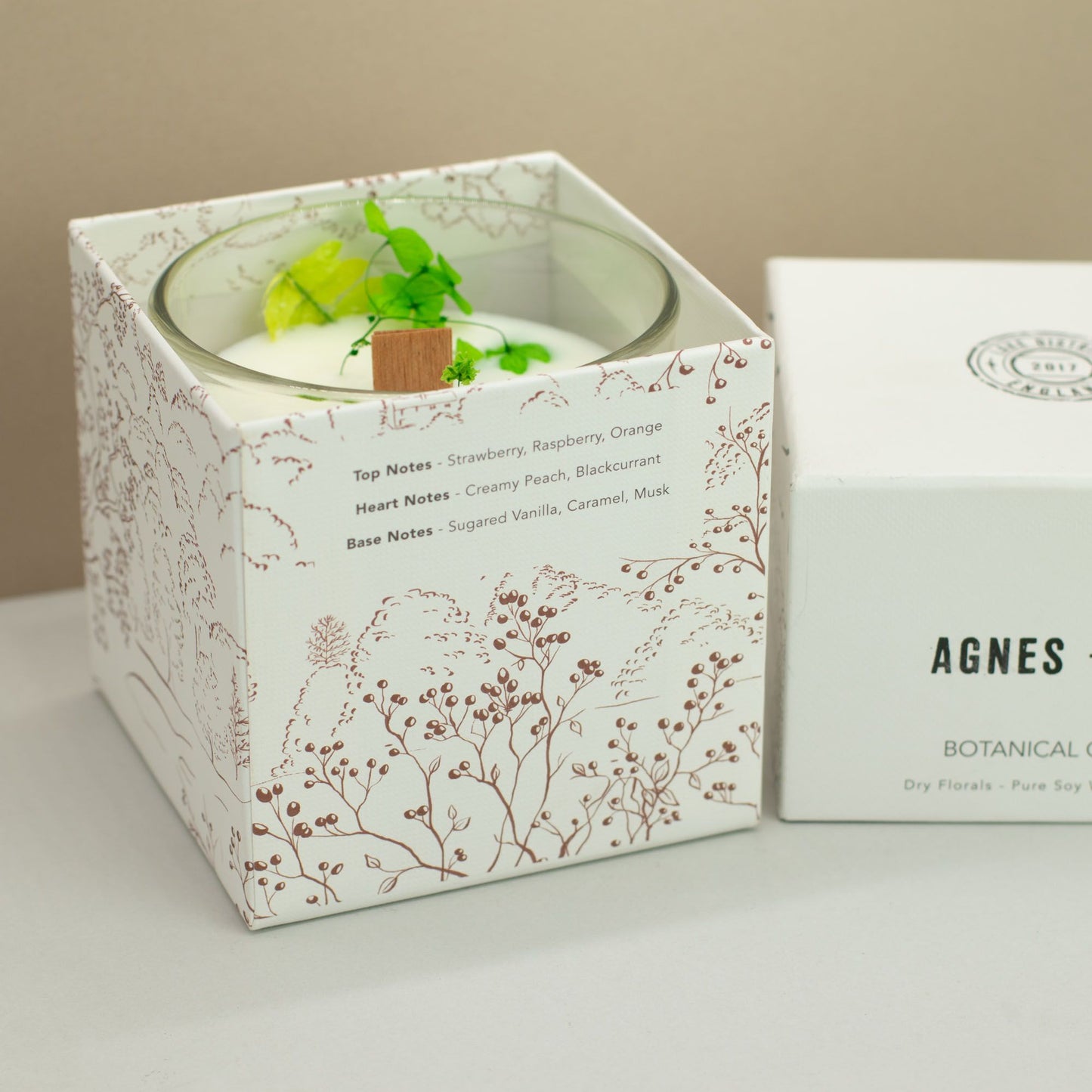 Agnes + Cat Botanische Sojakerze – Fellberry | Beeren & Vanille Duft