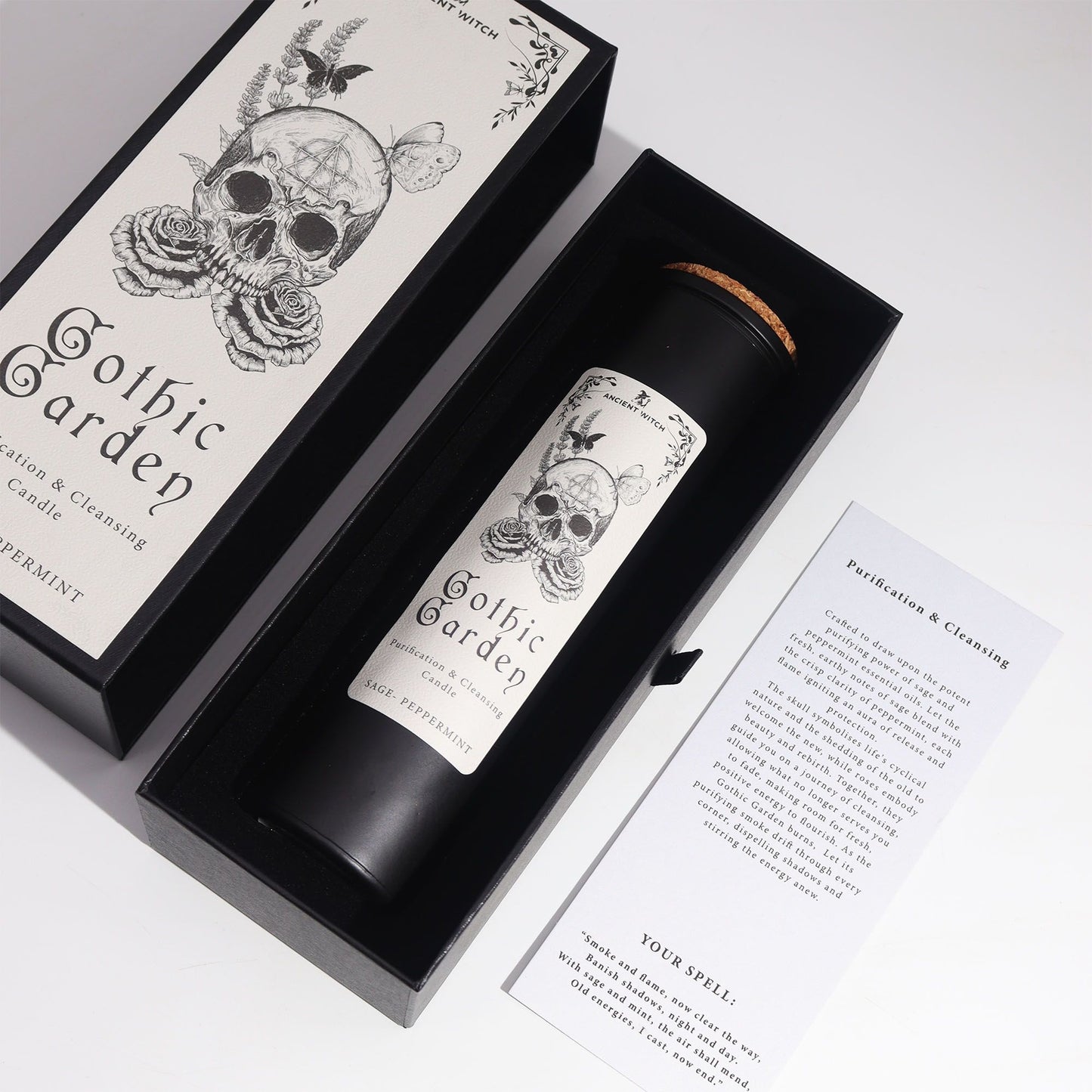 Ritualkerze Gothic Garden – Reinigung & Erneuerung | Ancient Witch