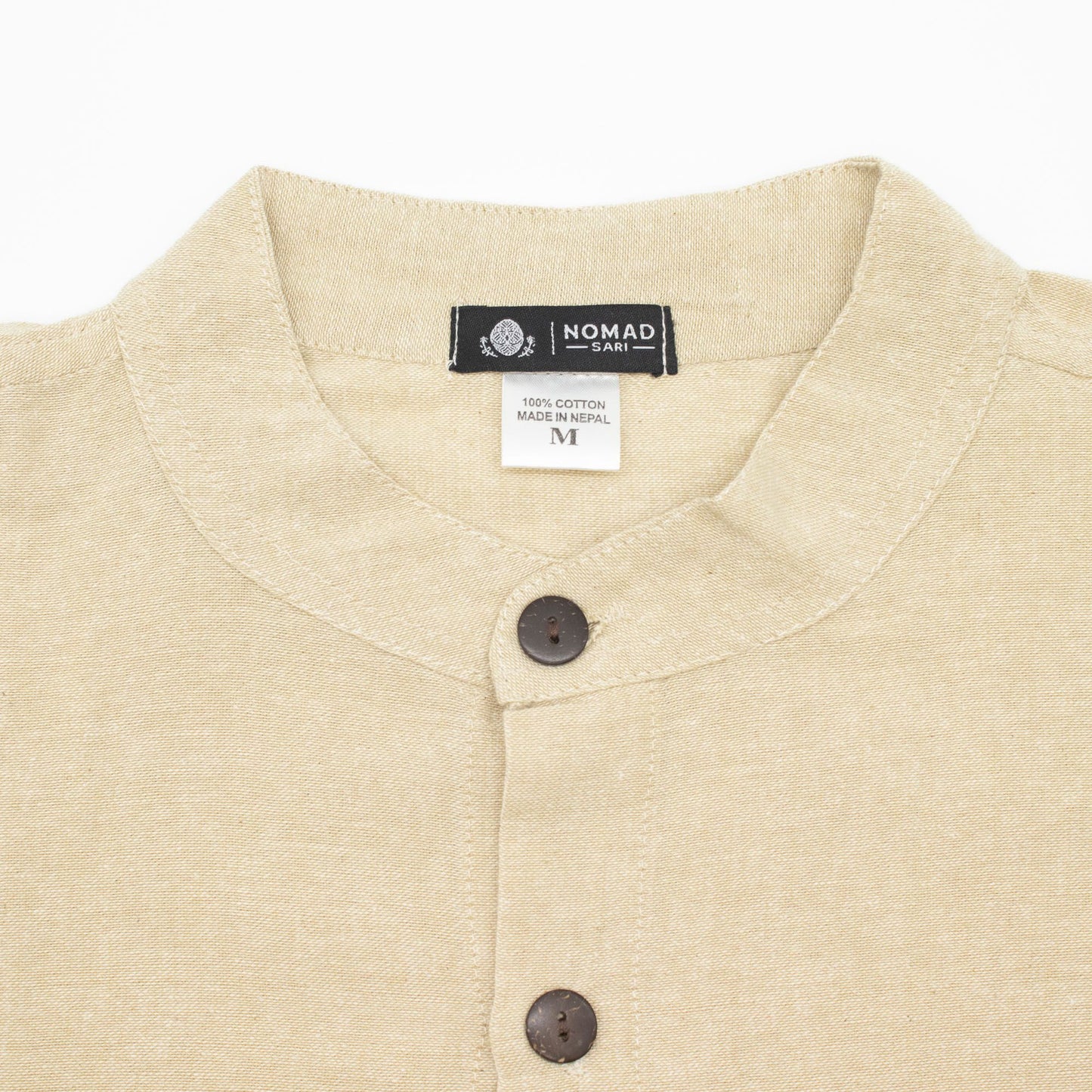 Nomad Sari Kathmandu Shirt – Stone – Größe M