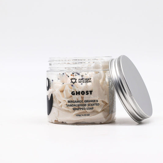 Ghost Schlagseife 120g – vegane Whipped Soap mit elegantem Parfum-Duft