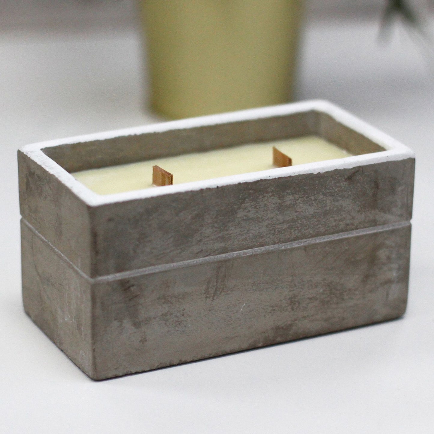 Large Concrete Soy Candle – Spiced South Sea Lime | Sojakerze im Betonbehälter
