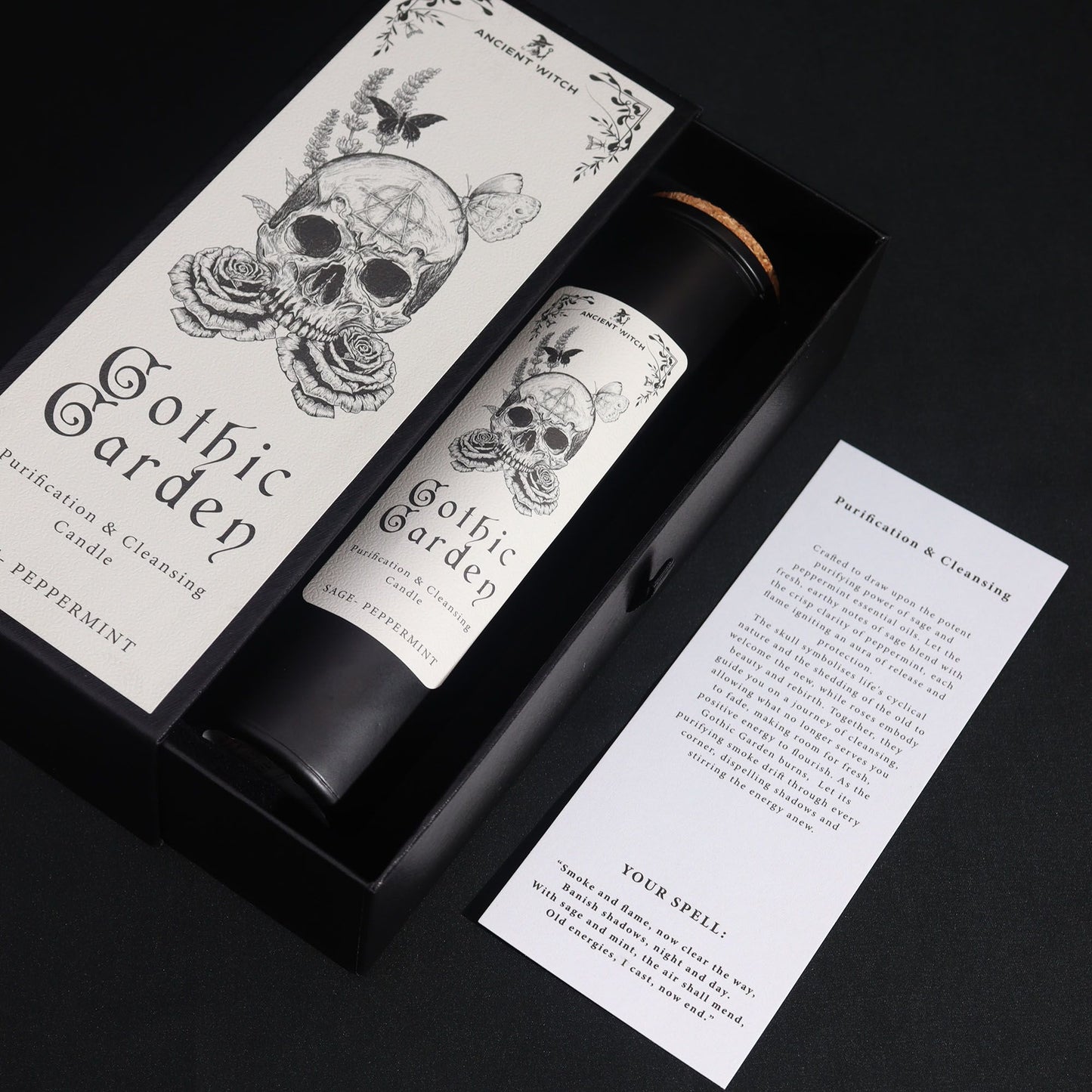 Ritualkerze Gothic Garden – Reinigung & Erneuerung | Ancient Witch