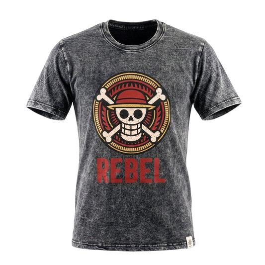 Nomad Sari Stonewashed T-Shirt – Rebel – Anthrazit – Größe S