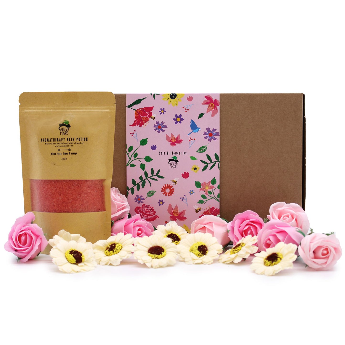 Wild Hare Salt & Flowers Set – Passion | Spa-Geschenkbox