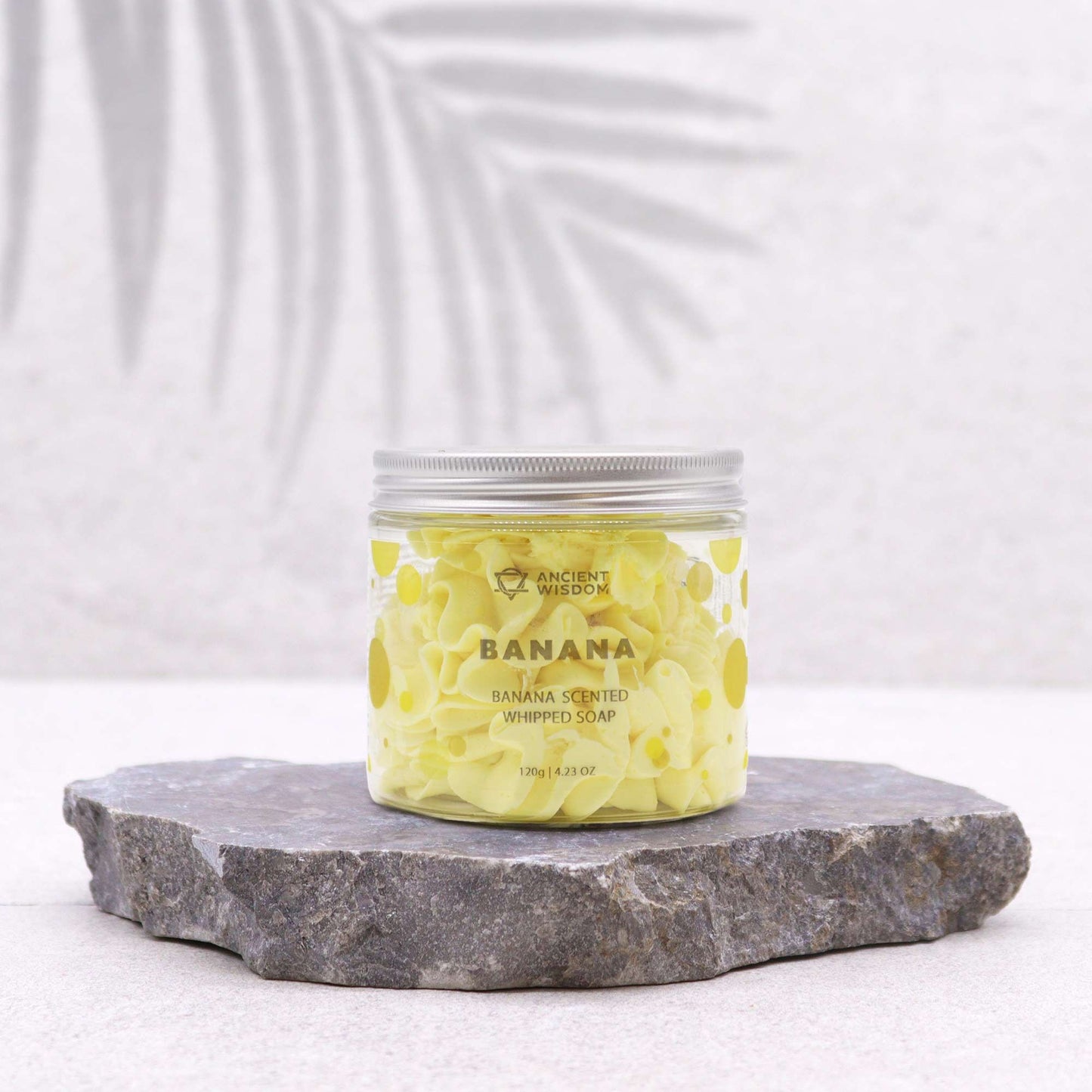 Banana Schlagseife 120g – vegane Whipped Soap mit süßem Bananen-Duft
