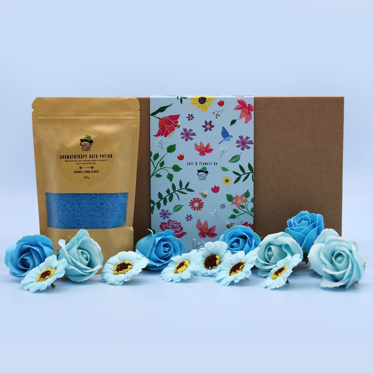 Wild Hare Salt & Flowers Set – Total Unwind | Spa-Geschenkbox