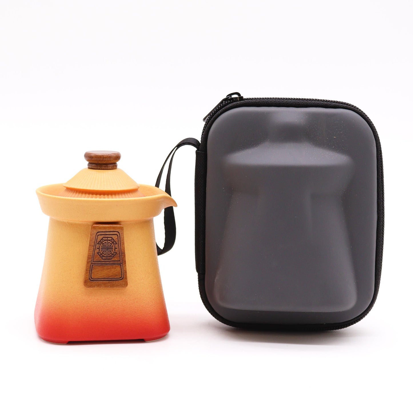 Tempel Teekannen-Set & 3 Tassen – Orange Earth
