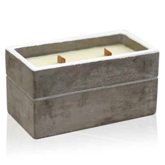 Large Concrete Soy Candle – Spiced South Sea Lime | Sojakerze im Betonbehälter