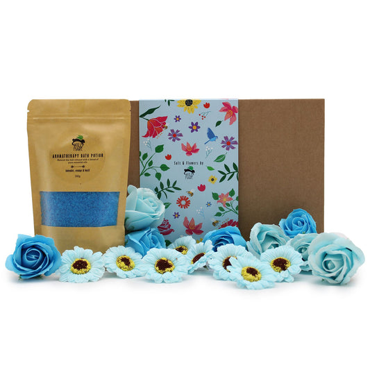 Wild Hare Salt & Flowers Set – Total Unwind | Spa-Geschenkbox