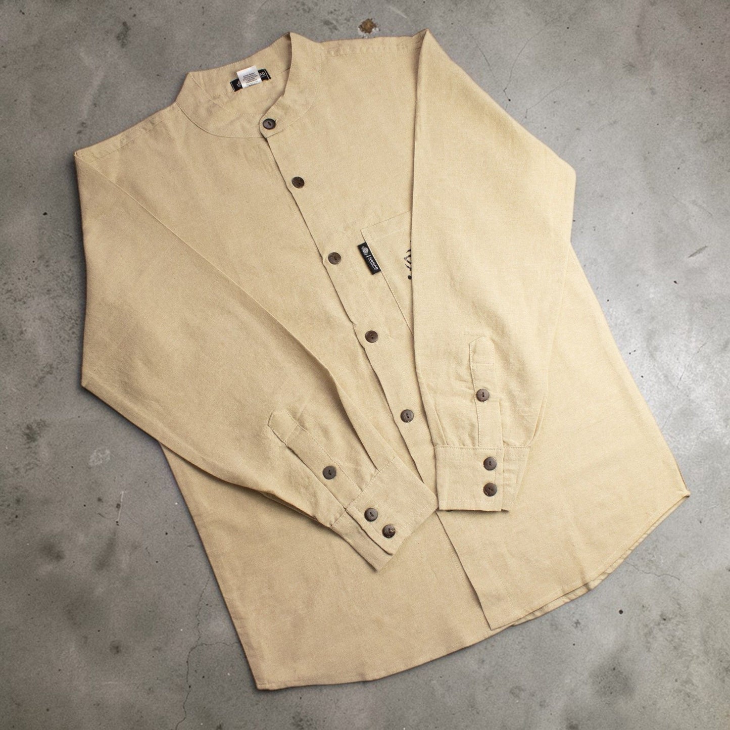 Nomad Sari Kathmandu Shirt – Stone – Größe L