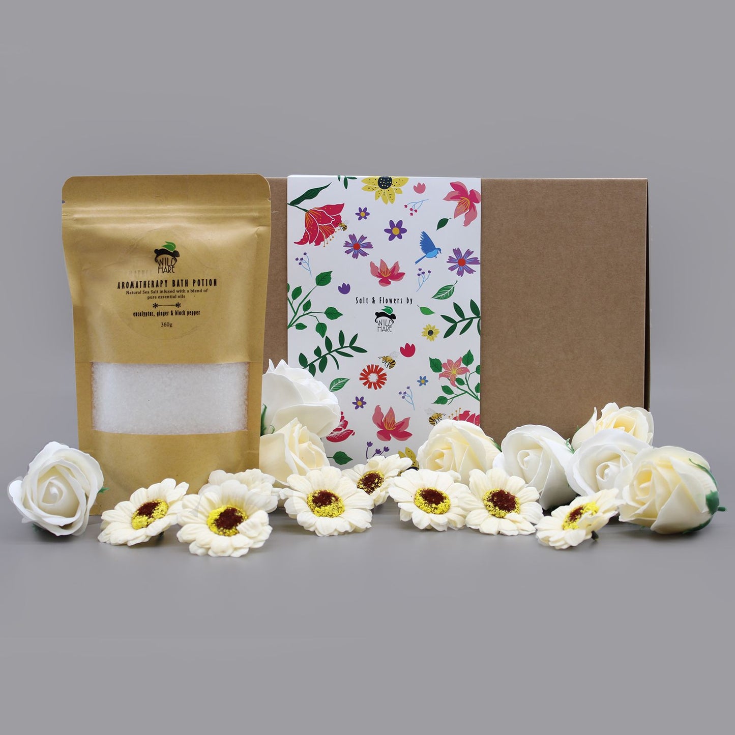 Wild Hare Salt & Flowers Set – Cold & Flu | Spa-Geschenkbox