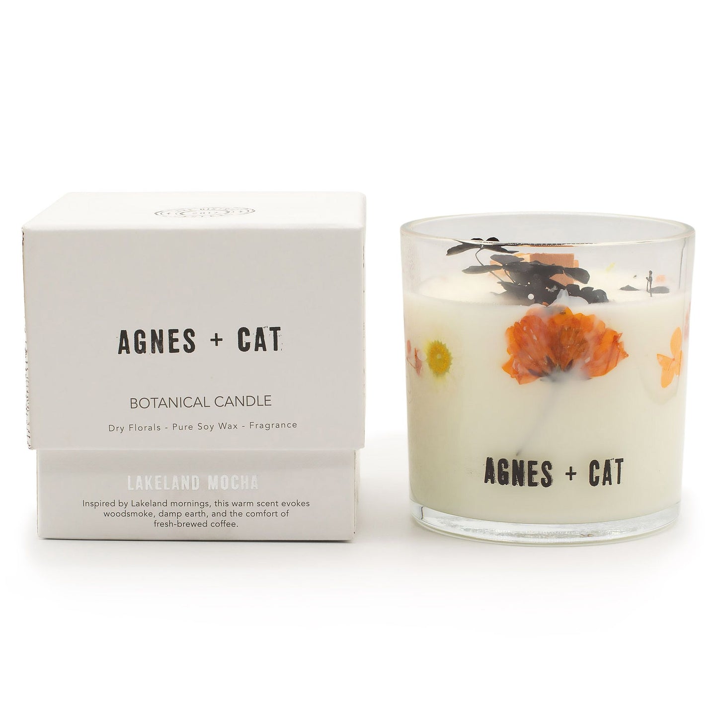 Agnes + Cat Botanische Sojakerze – Lakeland Mocha | Kaffee & Kakao Duft