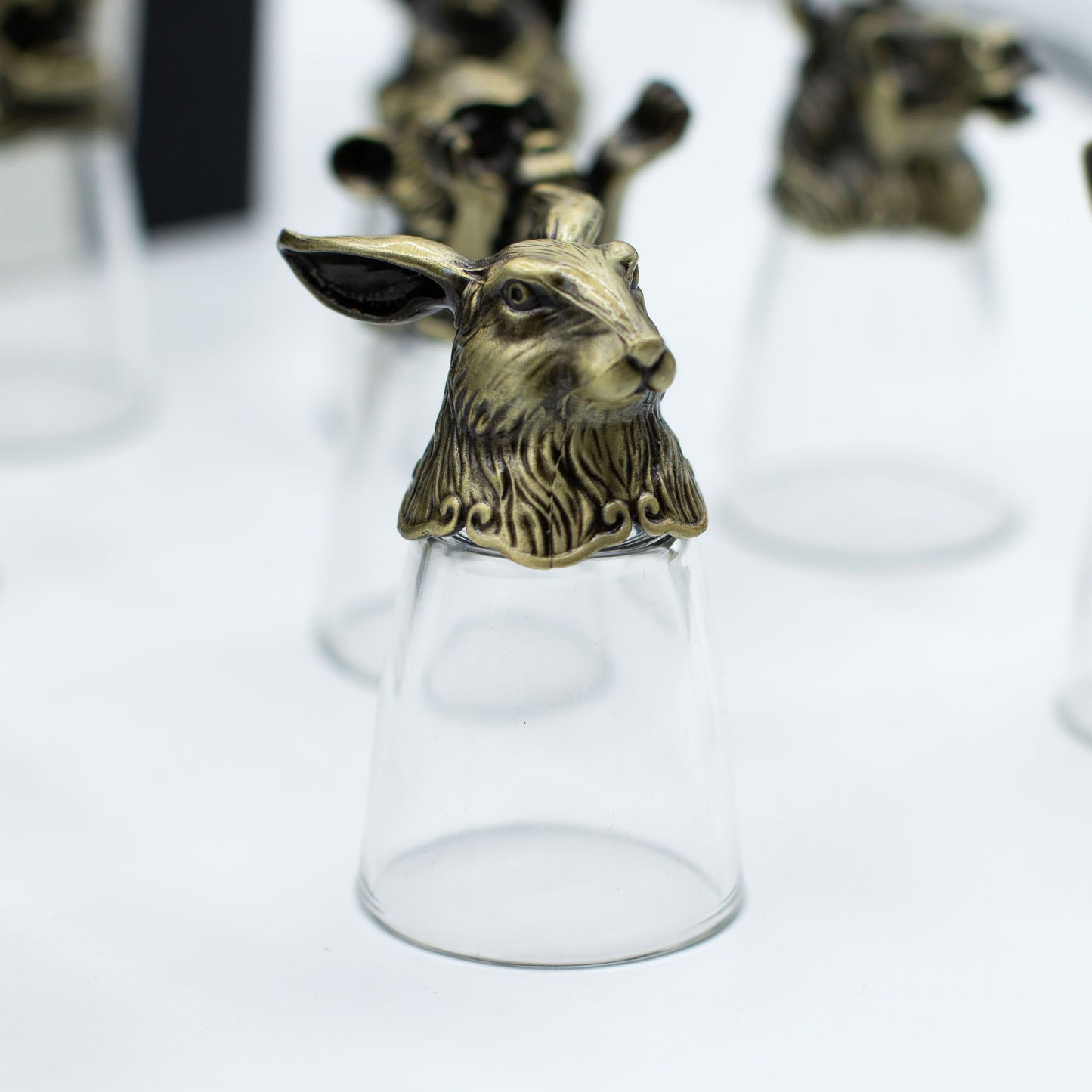 Shot Gläser Set 12-teilig (25ml) – Chinesischer Tierkreis – Antik Bronze 🐉