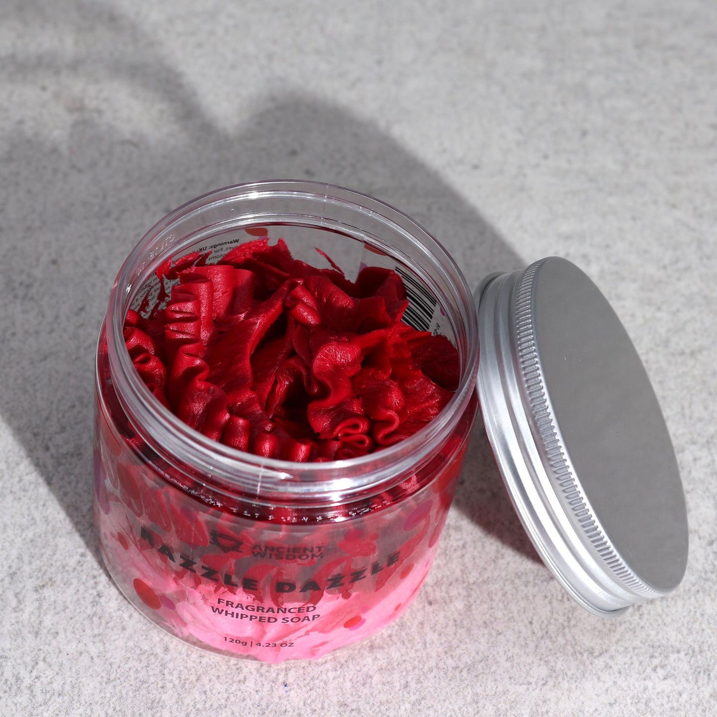 Razzle Dazzle Schlagseife 120g – vegane Whipped Soap mit fruchtig-prickelndem Duft