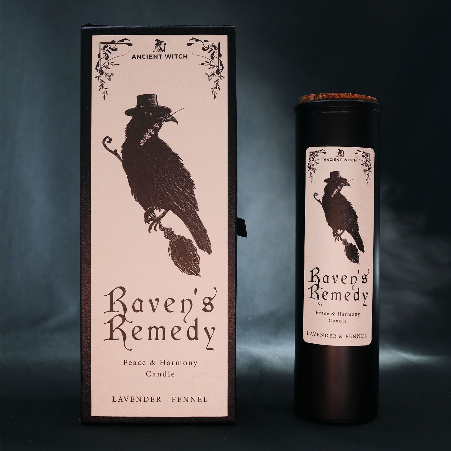 Ritualkerze Ravens’ Remedy – Innere Ruhe & Balance | Ancient Witch