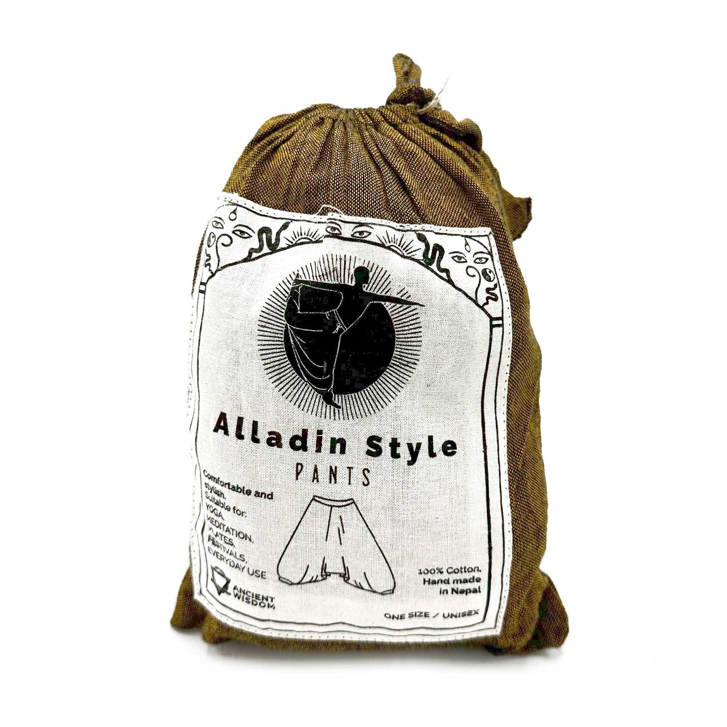Yoga & Festival Hose – Aladdin Himalayan Print – Orange