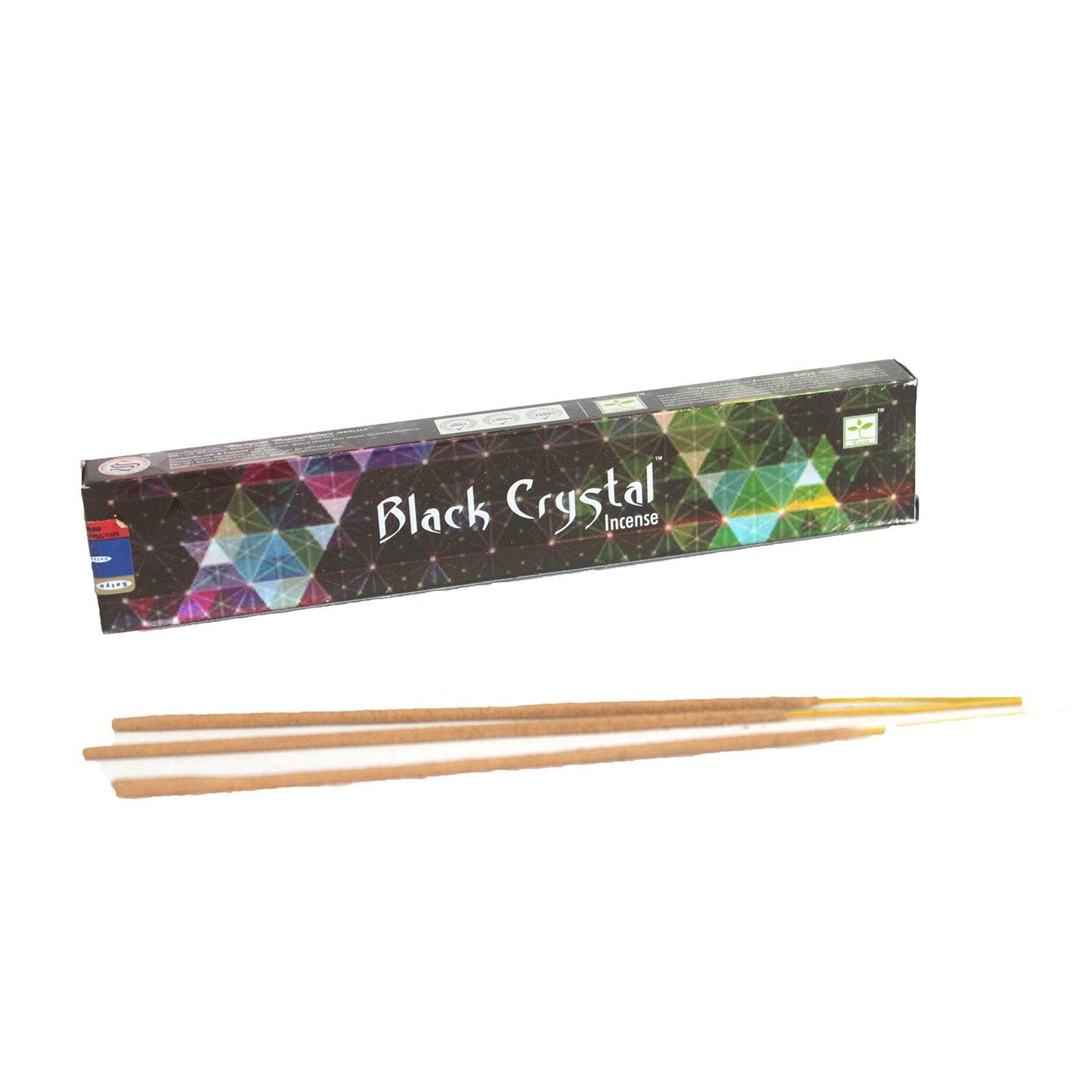 Satya Black Crystal Räucherstäbchen – 15g