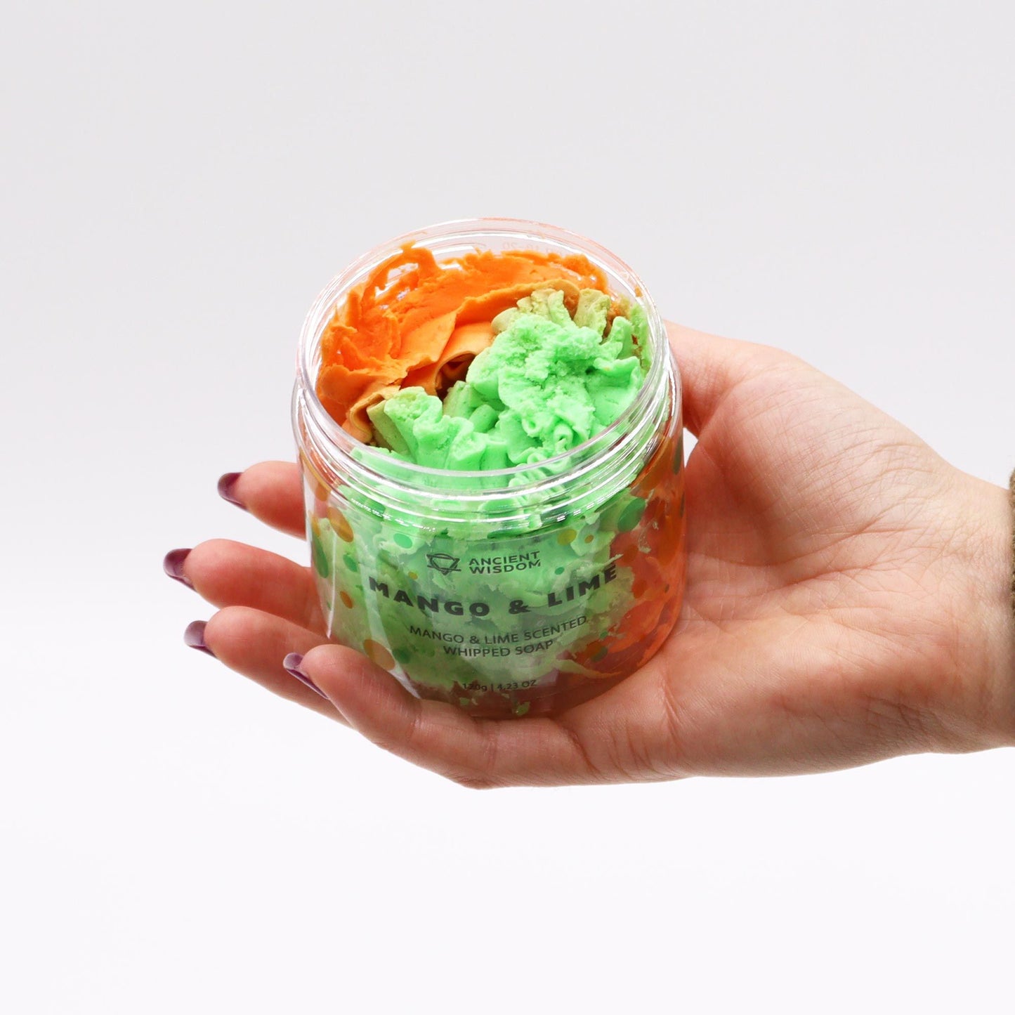 Mango & Lime Schlagseife 120g – vegane Whipped Soap mit tropisch-zitronigem Duft