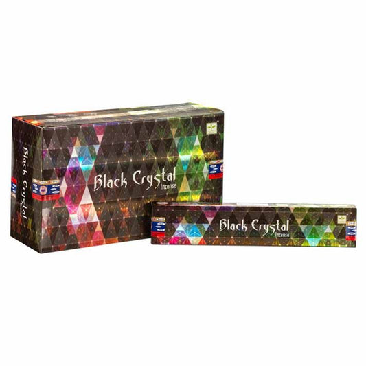Satya Black Crystal Räucherstäbchen – 15g