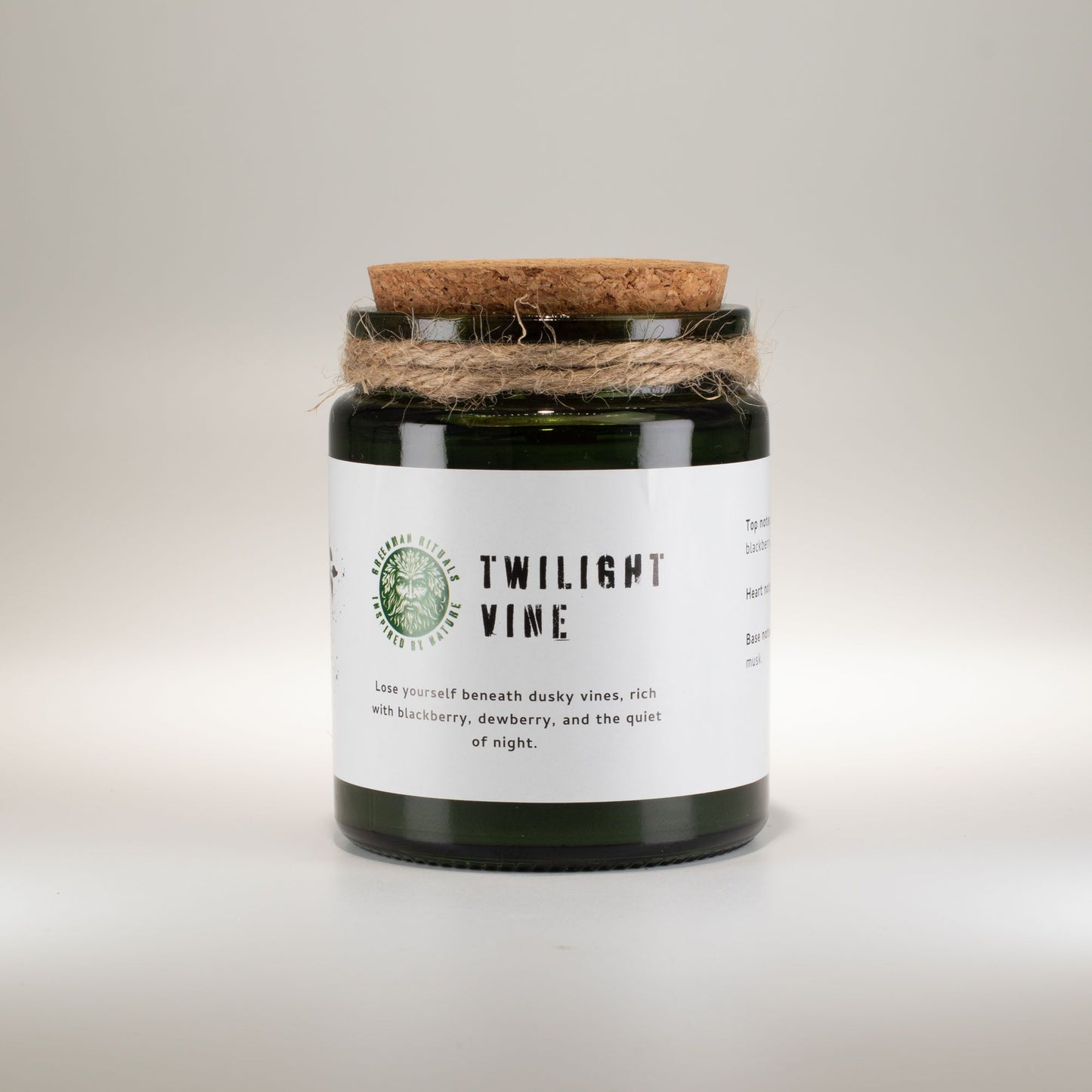 Greenman Holzdocht Sojakerze – Twilight Vine | Blüten & Beeren Duft