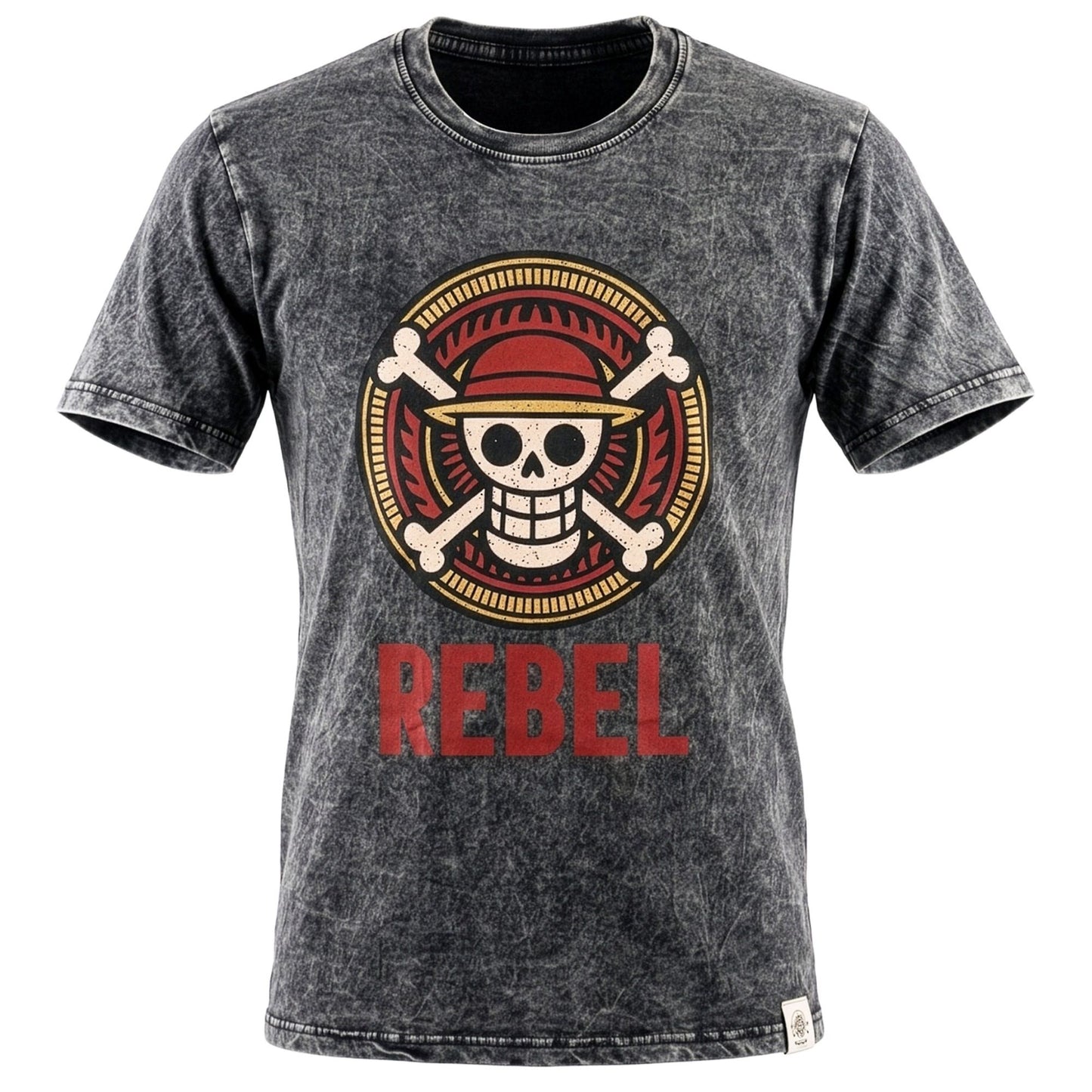 Nomad Sari Stonewashed T-Shirt – Rebel – Anthrazit – Größe XL