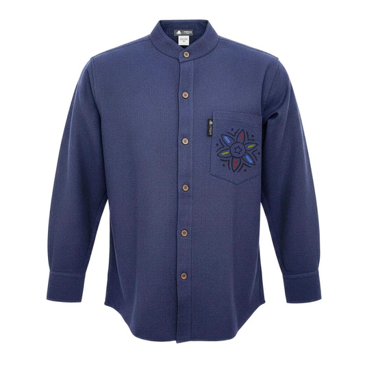 Nomad Sari Kathmandu Shirt – Indigo – Größe L