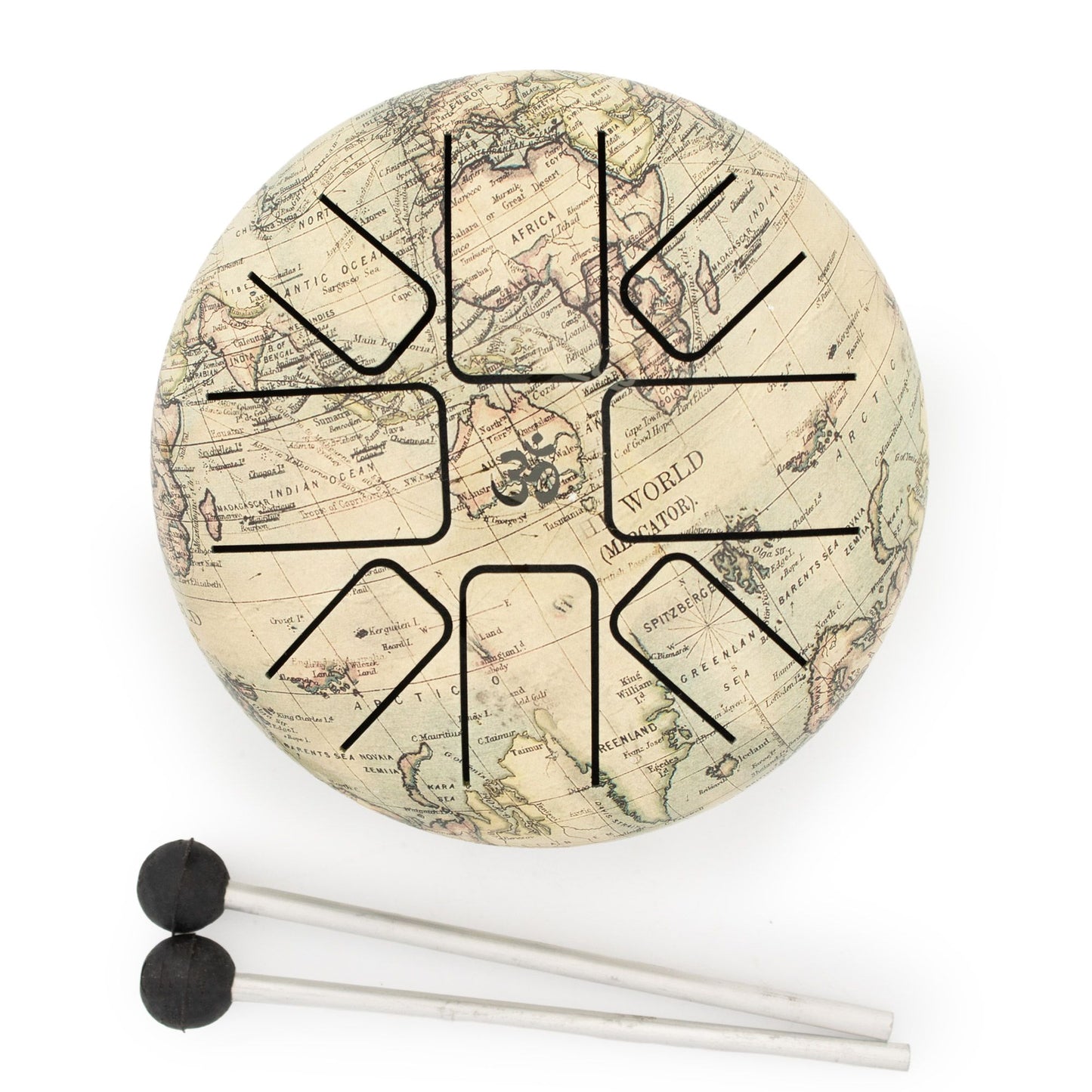 Zungentrommel Atlas Tiefe Stimmung – 14×7 cm