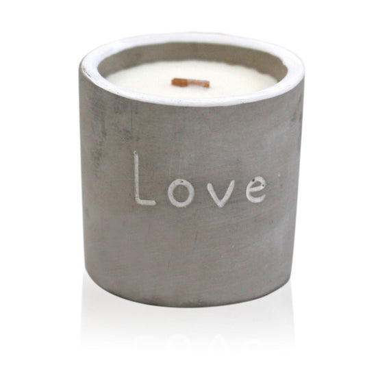 Med Concrete Soy Candle – Purple Fig & Cassis | Sojakerze im Betonbehälter