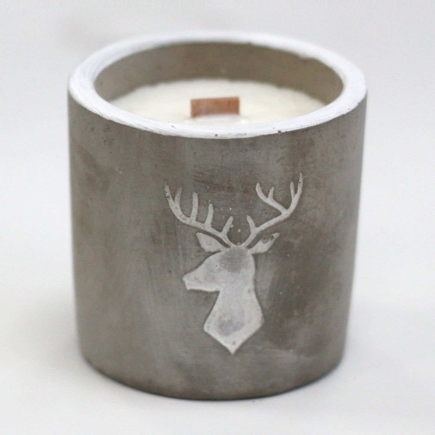 Med Concrete Soy Candle – Whiskey & Woodsmoke | Sojakerze im Betonbehälter