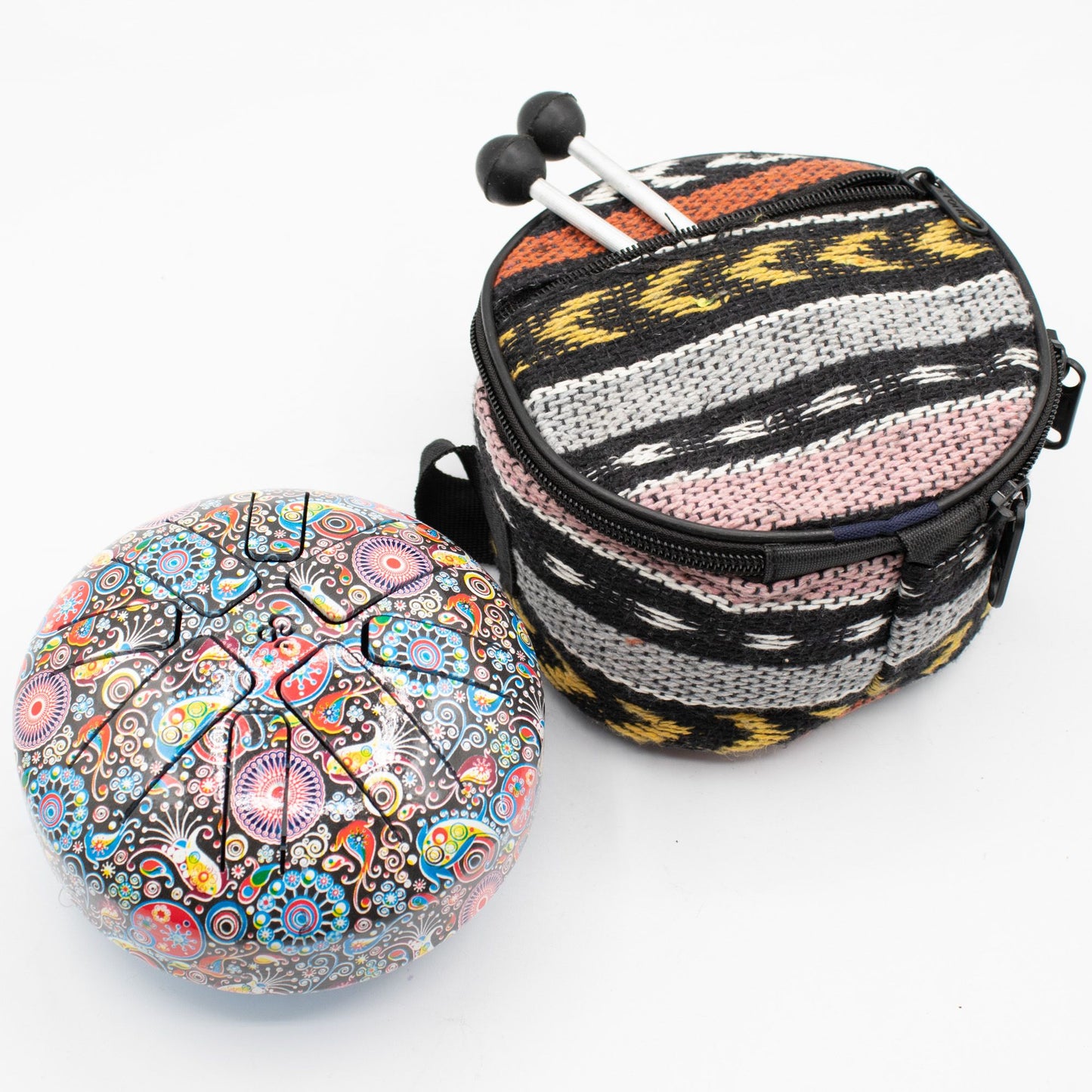 Kleine Zungentrommel Bunt – 13×9 cm