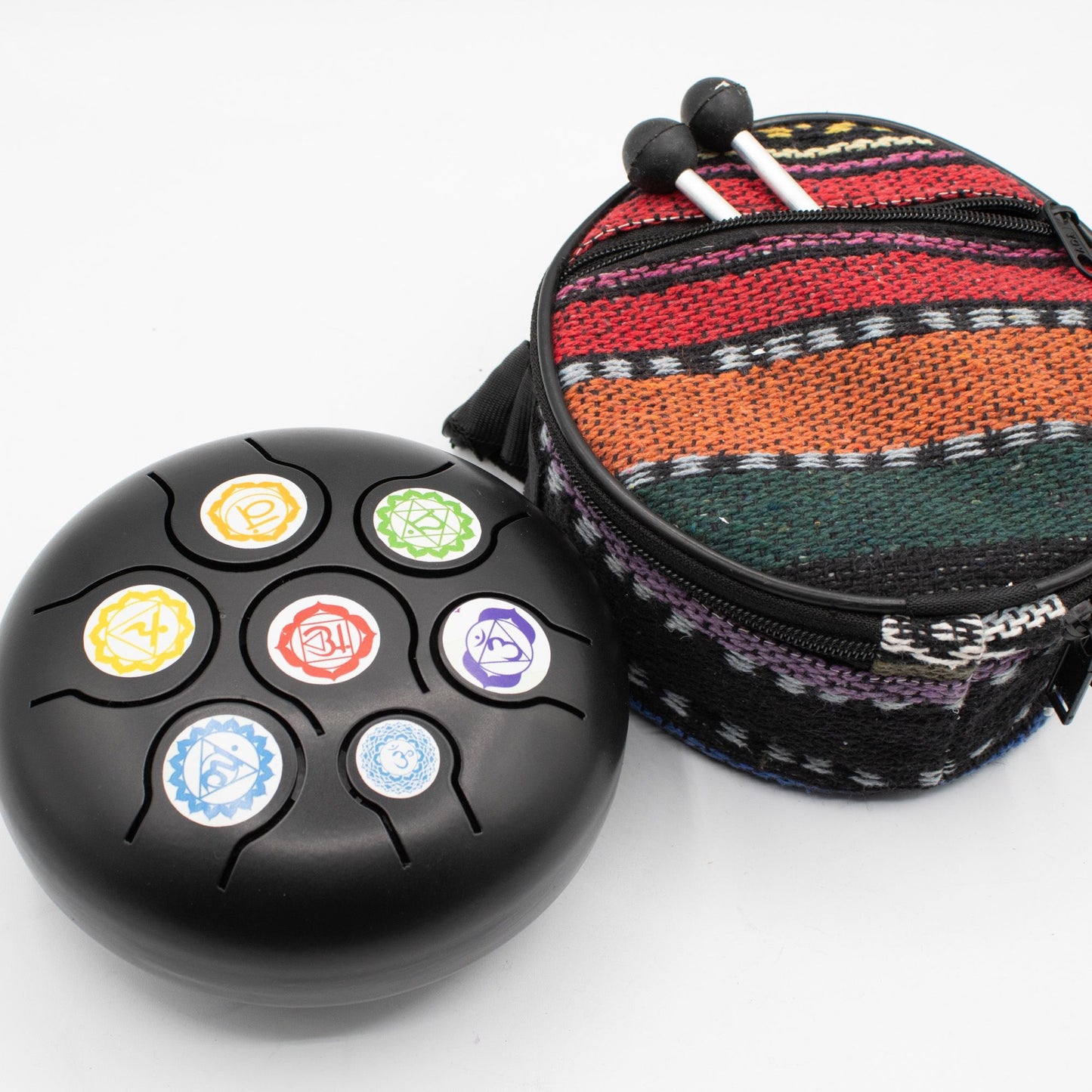 Zungentrommel Black Chakra Tiefe Stimmung – 14×7 cm