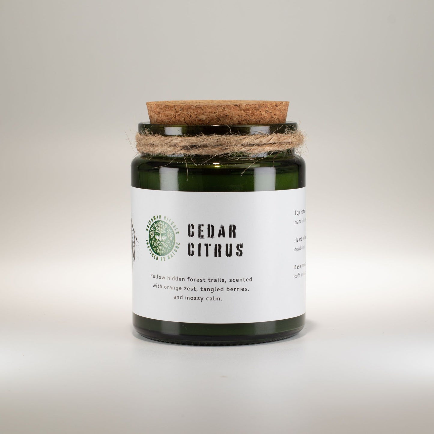 Greenman Holzdocht Sojakerze – Forest Resin | Harziger Waldduft
