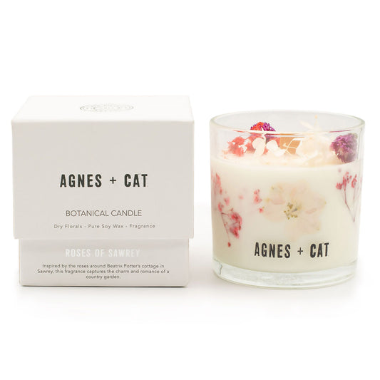 Agnes + Cat Botanische Sojakerze – Roses of Sawrey | Englischer Rosenduft