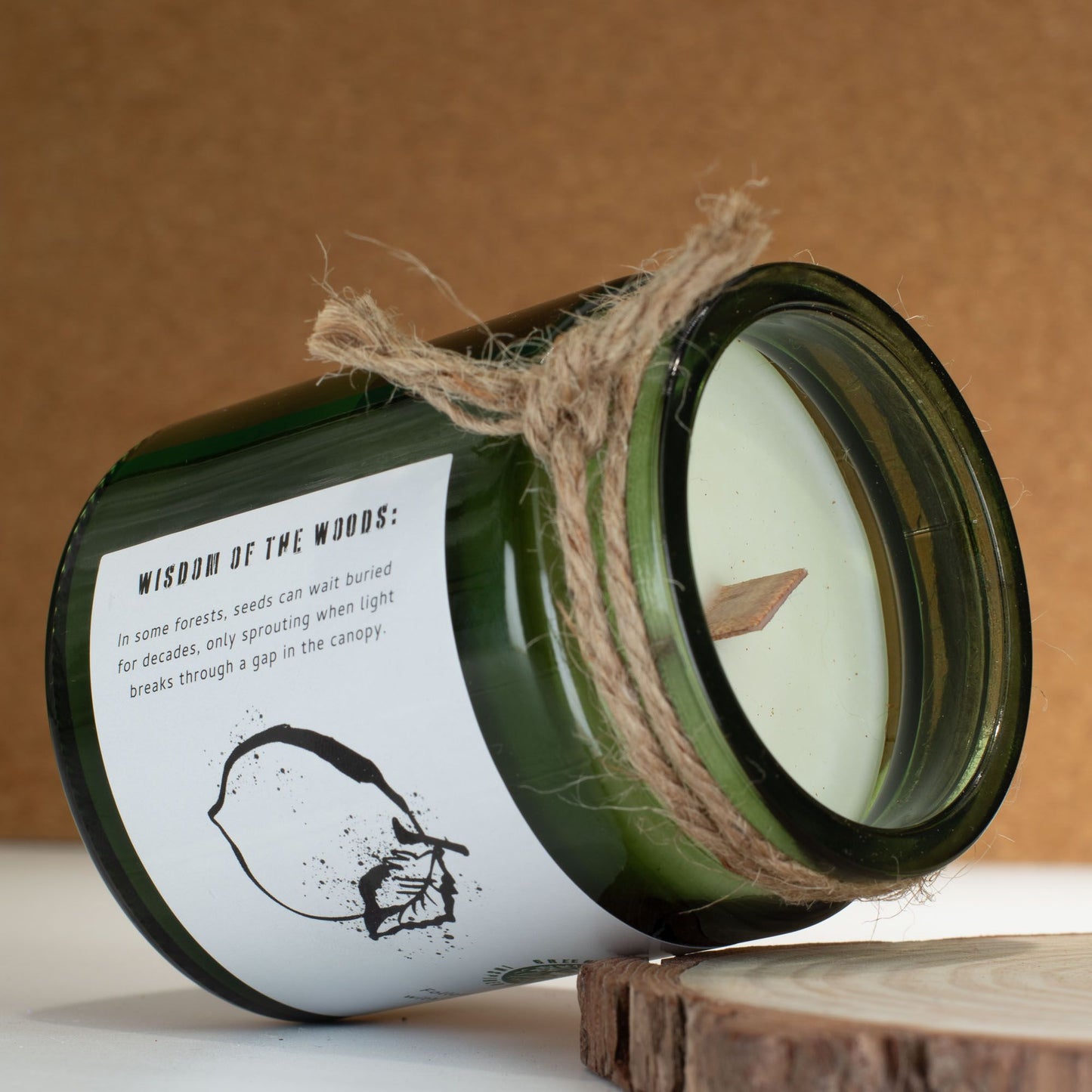 Greenman Holzdocht Sojakerze – Forest Resin | Harziger Waldduft