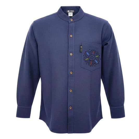 Nomad Sari Kathmandu Shirt – Indigo – Größe XL