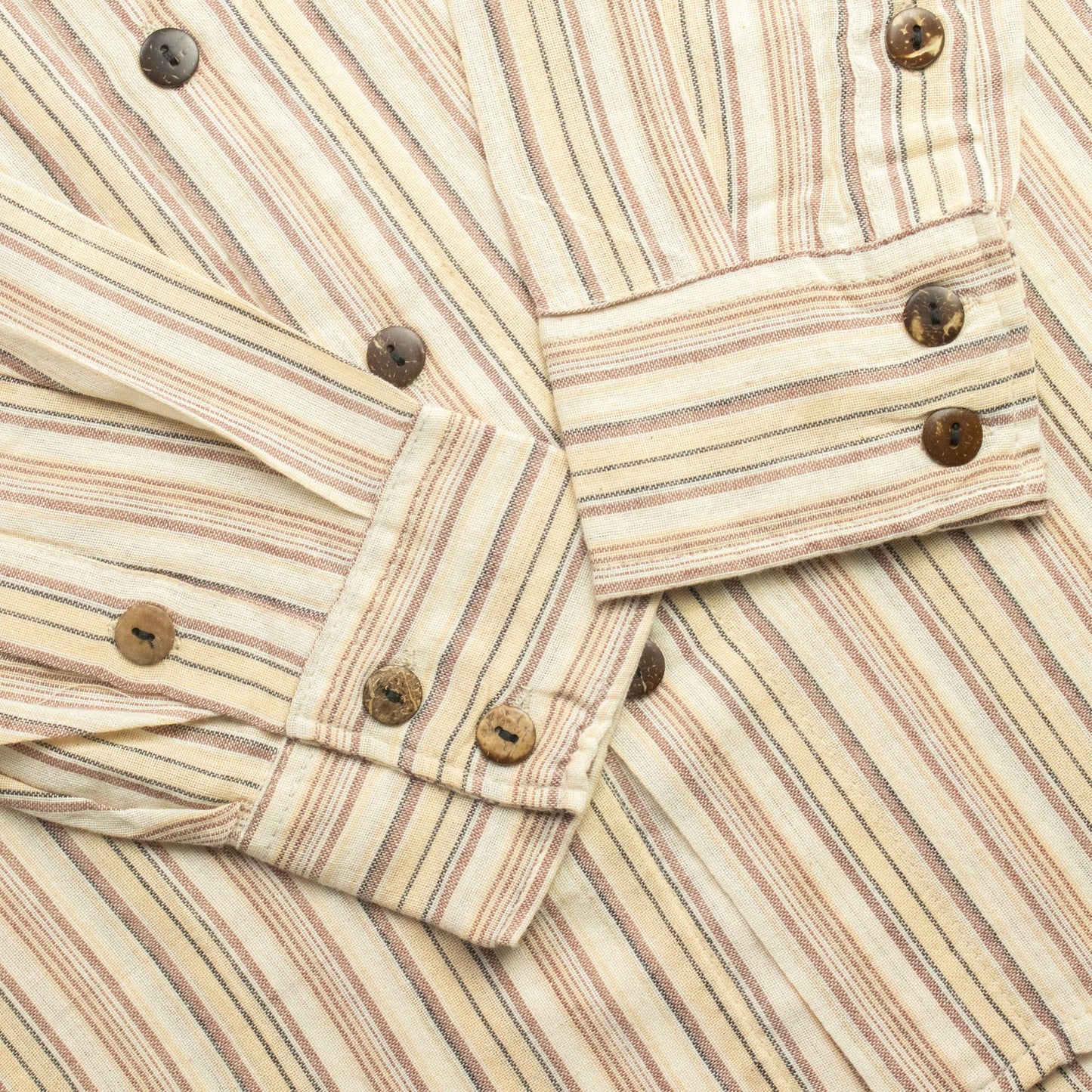 Nomad Sari Grandad Shirt – Brown Beige – Größe XL