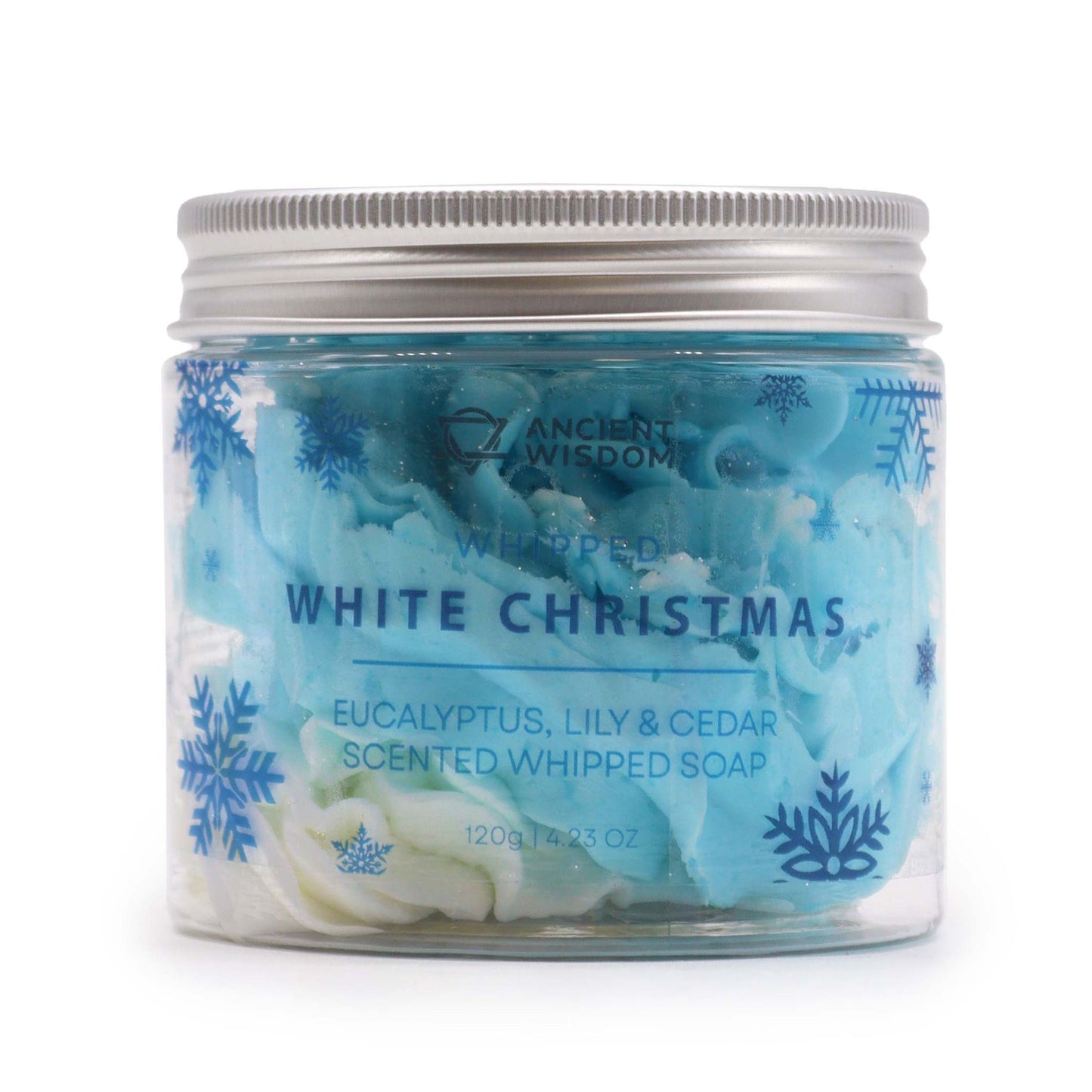 White Christmas Schlagseife 120g – vegane Whipped Soap mit winterlichem Weihnachtsduft