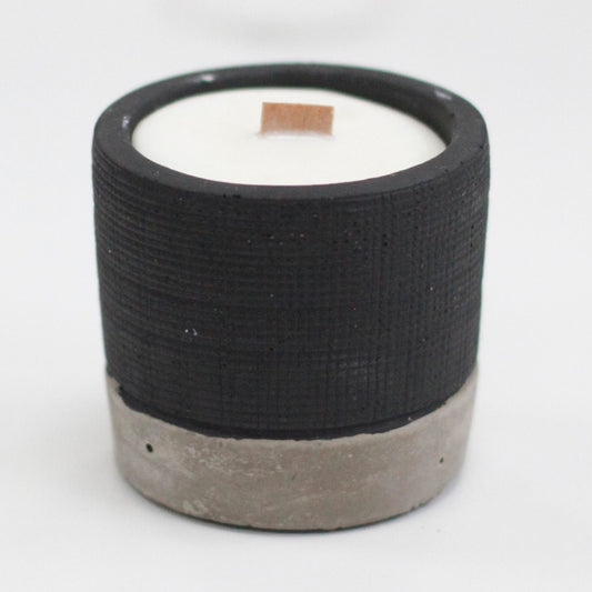 Pot Concrete Soy Candle – Brandy Butter | Sojakerze im schwarzen Betonbehälter