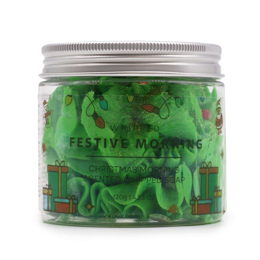 Festive Morning Schlagseife 120g – vegane Whipped Soap mit festlichem Winterduft